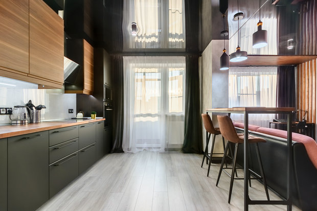 Фотография: Кухня и столовая в стиле Лофт, Квартира, Студия, Проект недели, Ростов-на-Дону, 40-60 метров, Вера Чайка – фото на INMYROOM