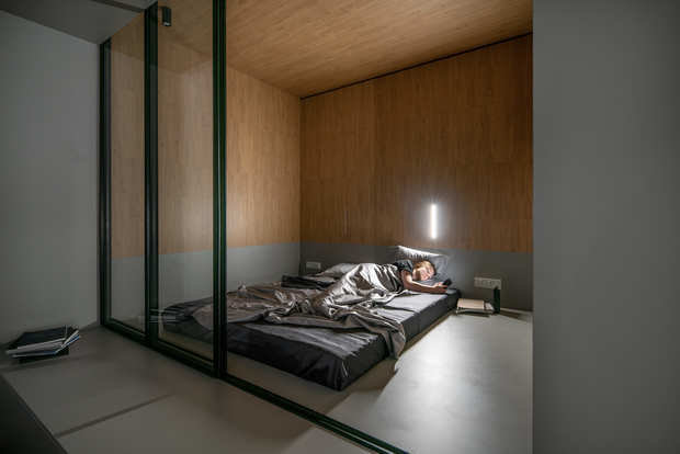 Фотография: Спальня в стиле Минимализм, Современный, Квартира, Студия, Проект недели, Киев, Сталинка, Кирпичный дом, до 40 метров, 40-60 метров, U Concept – фото на INMYROOM