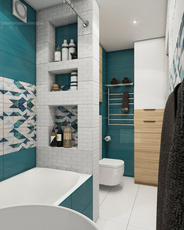 Фото из портфолио Квартира 61,4 м2 (2020) – фотографии дизайна интерьеров на INMYROOM