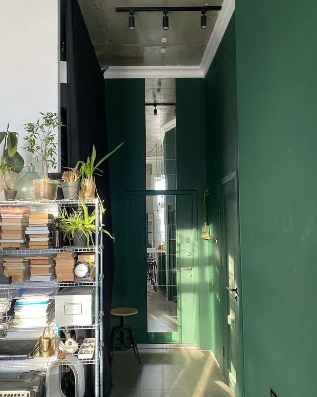 Фотография: Кухня и столовая в стиле Лофт, Скандинавский, Современный, Квартира, Студия, Проект недели, Монолитно-кирпичный, Сбербанк – фото на INMYROOM