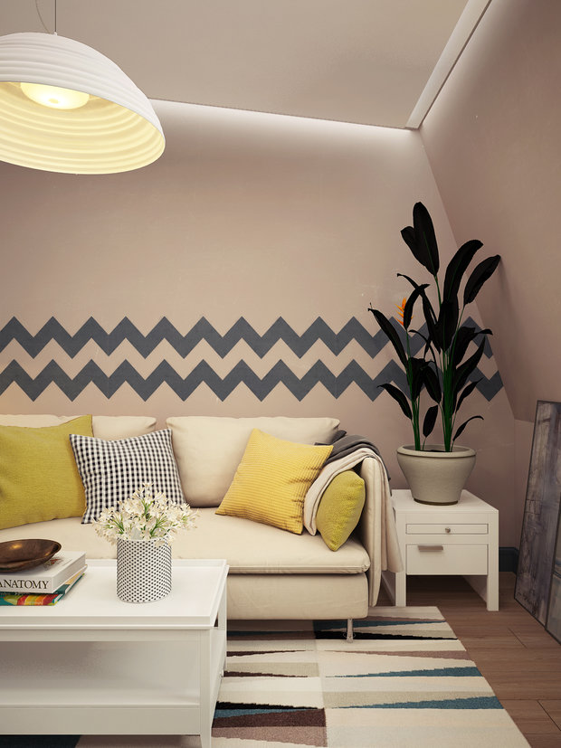 Фото из портфолио Солнечная гостиная в скандинавском стиле – фотографии дизайна интерьеров на INMYROOM