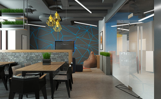 Фото из портфолио Офис для IT-компании – фотографии дизайна интерьеров на INMYROOM