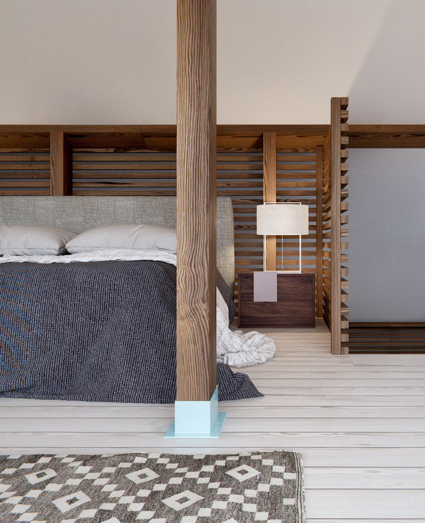 Фотография: Спальня в стиле Лофт, Эко – фото на INMYROOM