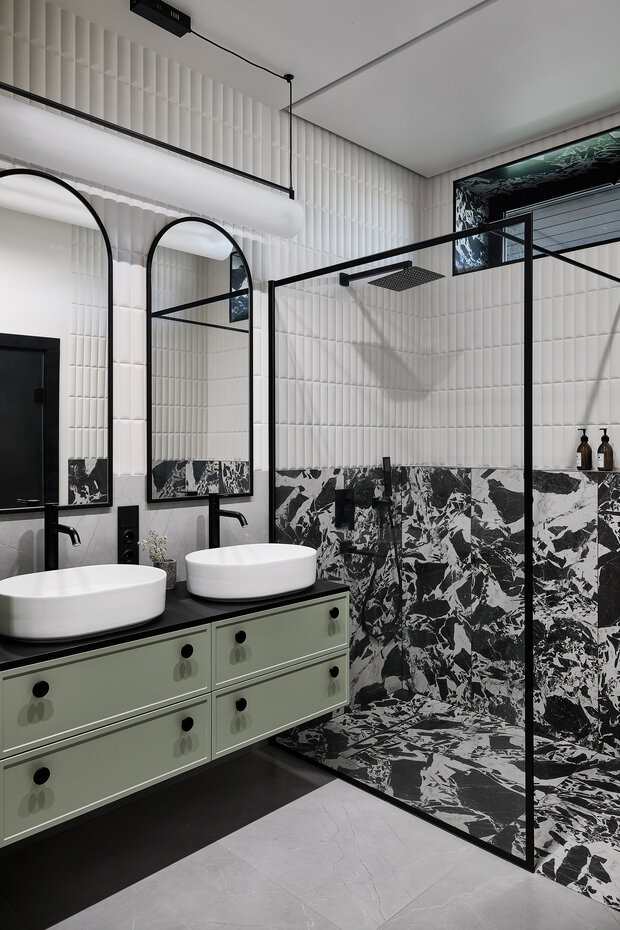 Фотография: Ванная в стиле Современный, Скандинавский, Дом, Проект дня, Дом и дача, Пермь, 4 и больше, Более 90 метров – фото на INMYROOM