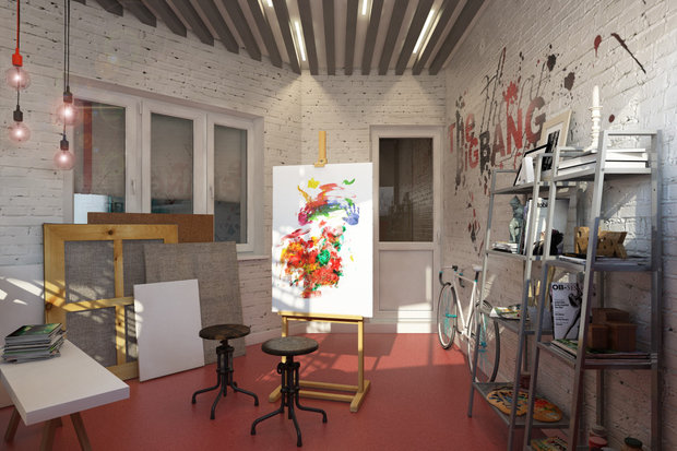 Фото из портфолио Квартира художницы в стиле поп-арт , 125 кв.м. – фотографии дизайна интерьеров на INMYROOM