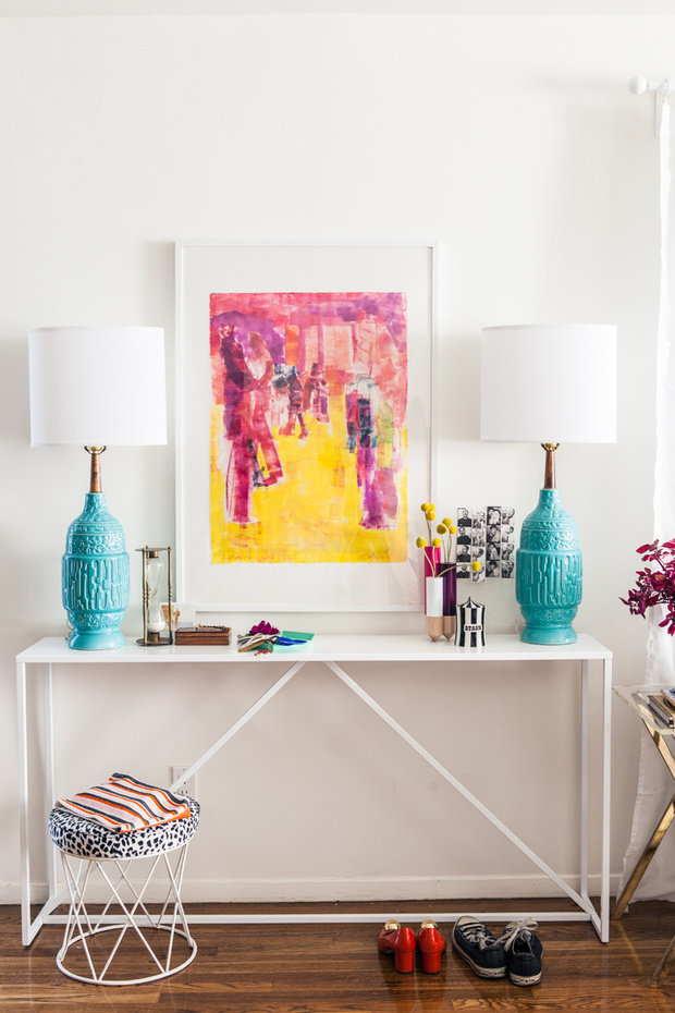 Фото из портфолио  Яркое пятно в интерьере - БИРЮЗОВЫЙ диван!!! – фотографии дизайна интерьеров на INMYROOM