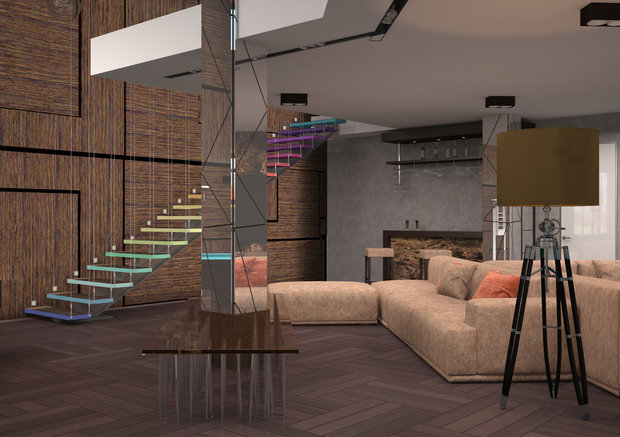 Фото из портфолио Дом для Сергея Шнурова – фотографии дизайна интерьеров на INMYROOM