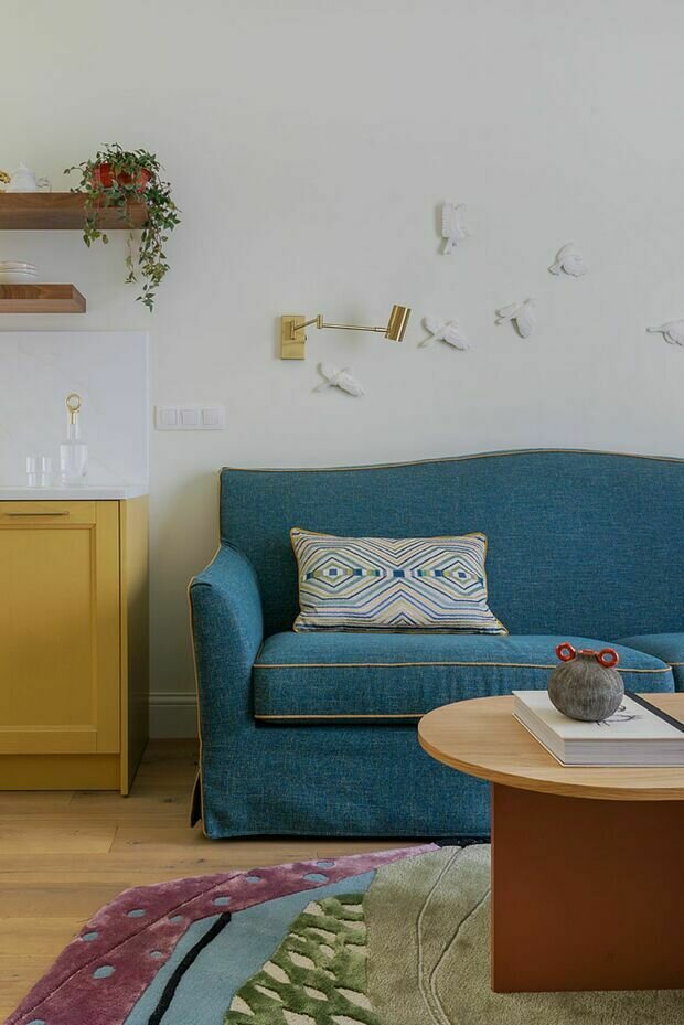 Фотография: Гостиная в стиле Современный, Классический, Квартира, Проект дня, Москва, 4 и больше, 60-90 метров, Анна Морозова – фото на INMYROOM