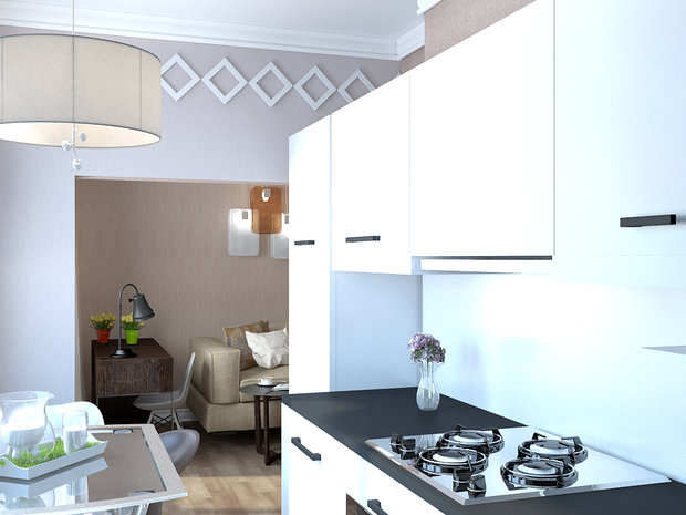 Фотография: Кухня и столовая в стиле Хай-тек – фото на INMYROOM