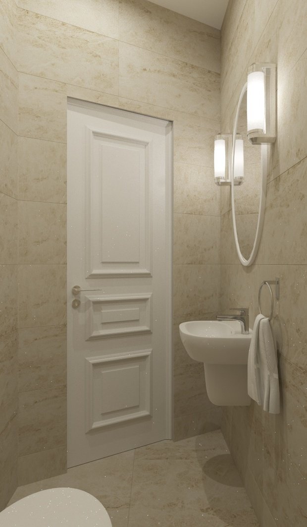 Фото из портфолио КВАРТИРА В СТИЛЕ СОВРЕМЕННАЯ КЛАССИКА - УЛ 1905 Г. Санузел – фотографии дизайна интерьеров на INMYROOM