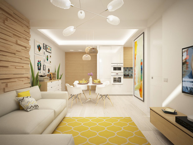 Фото из портфолио Квартира в Химках, 80 м2 – фотографии дизайна интерьеров на INMYROOM