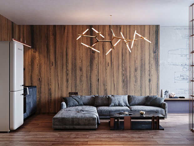 Фото из портфолио Квартира для холостяка – фотографии дизайна интерьеров на INMYROOM