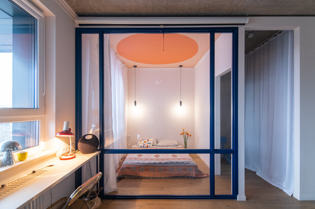 Фотография: Спальня в стиле Лофт, Современный, Минимализм, Квартира, Проект дня – фото на INMYROOM