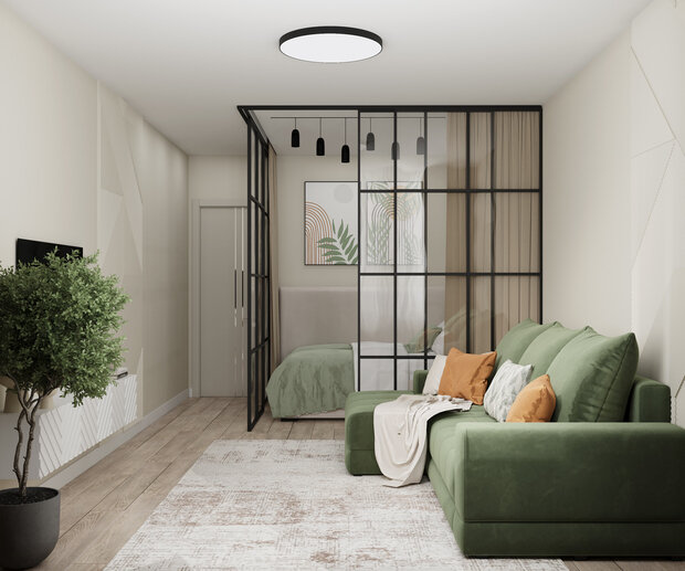 Фото из портфолио Однокомнатная квартира – фотографии дизайна интерьеров на INMYROOM