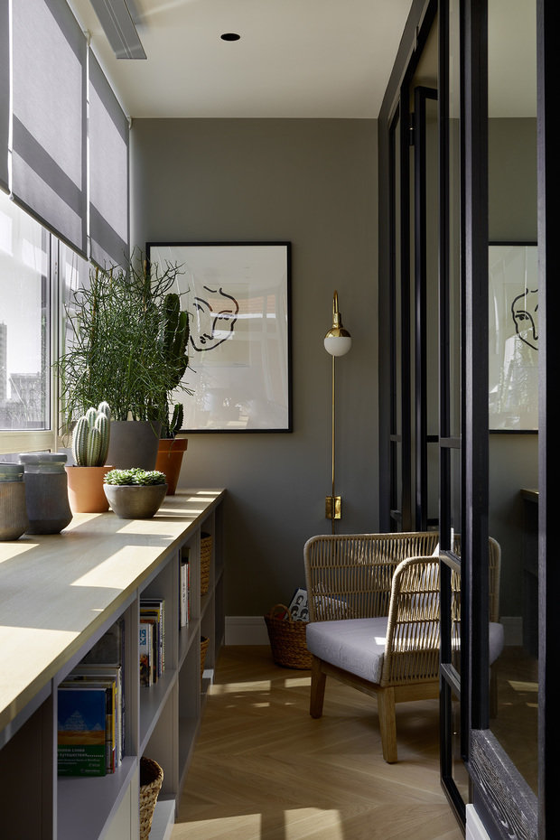 Фотография: Балкон в стиле Эклектика, Современный, Квартира, Проект недели, Москва, 3 комнаты, 60-90 метров, Aiya Design – фото на INMYROOM