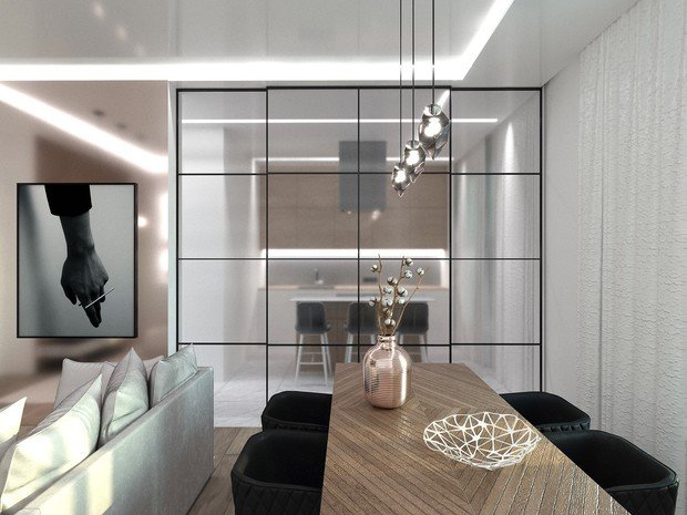 Фото из портфолио Проект дизайна интерьера трехкомнатной квартиры в скандинавском и эко-стилях – фотографии дизайна интерьеров на INMYROOM