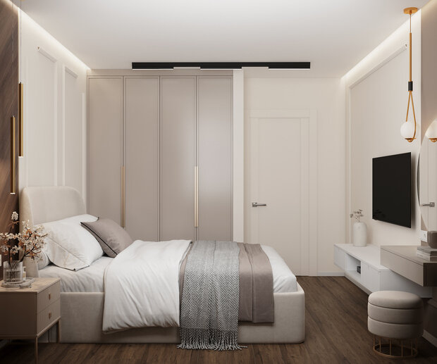 Фото из портфолио Проект квартиры для семьи с детьми – фотографии дизайна интерьеров на INMYROOM