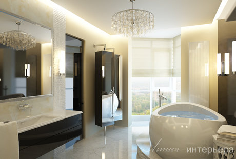 Дизайн интерьера квартиры свободной планировки в стиле минимализм