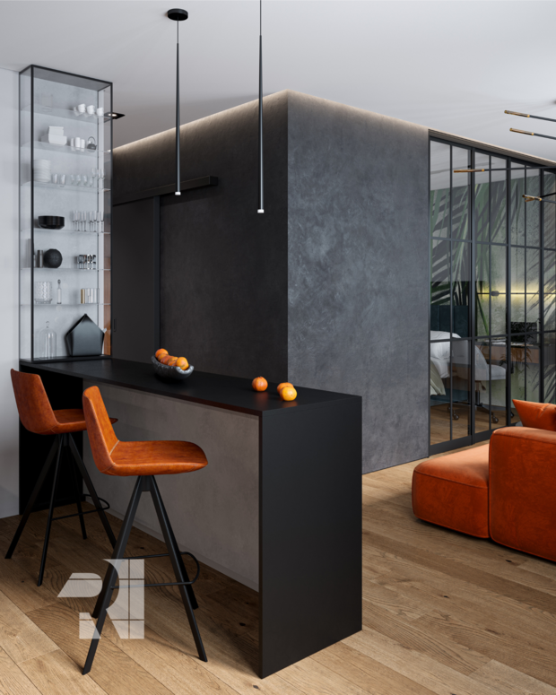 Фото из портфолио Евродвушка в современном стиле – фотографии дизайна интерьеров на INMYROOM