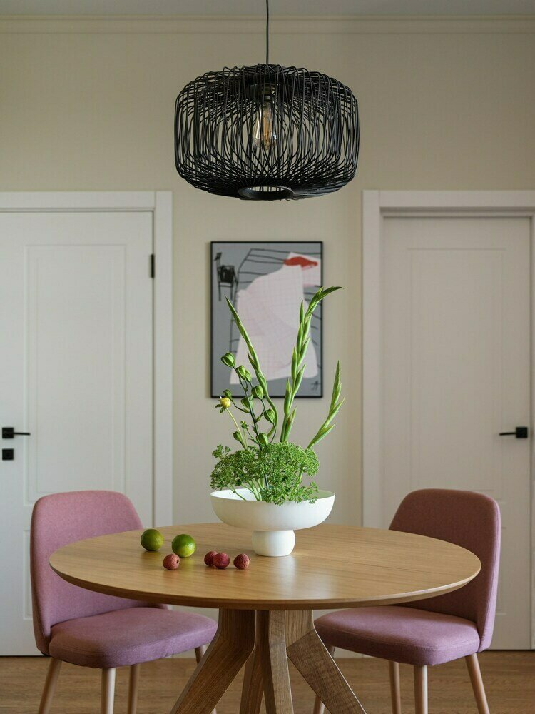 Фотография: Кухня и столовая в стиле Современный, Скандинавский, Квартира, Проект недели, Москва, 2 комнаты, 40-60 метров, 60-90 метров, Монолитно-кирпичный, Анастасия Заркуа – фото на INMYROOM Фотография: Кухня и столовая в стиле Современный, Скандинавский, Квартира, Проект недели, Москва, 2 комнаты, 40-60 метров, 60-90 метров, Монолитно-кирпичный, Анастасия Заркуа – фото на INMYROOM