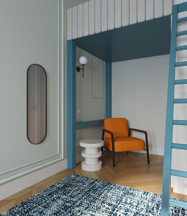 Фотография: Детская в стиле Классический, Современный, Эклектика, Квартира, Проект недели, Санкт-Петербург, Кирпичный дом, 4 и больше, Более 90 метров, Osterman Interiors, Маргарита Остерман – фото на INMYROOM