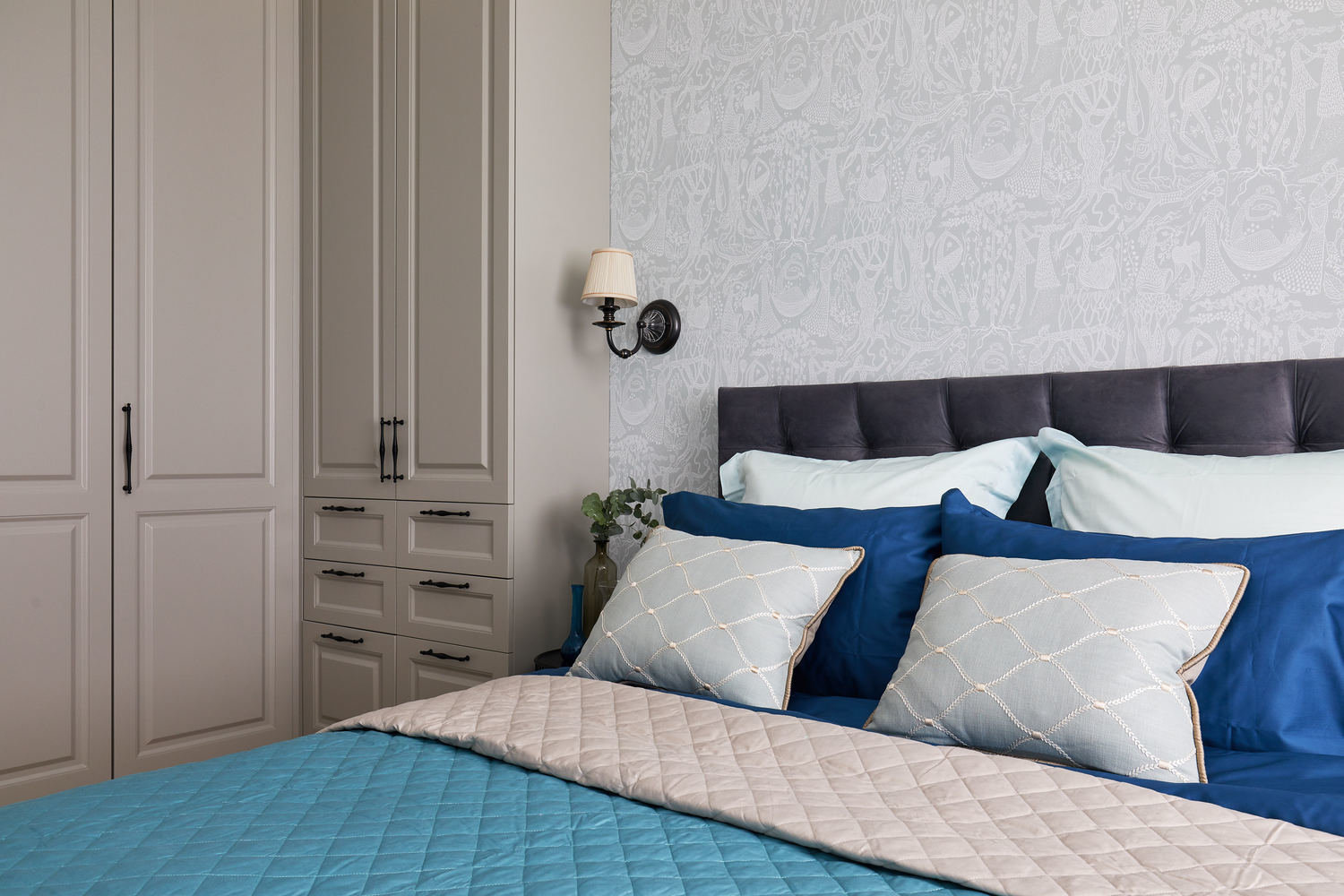 Фотография: Спальня в стиле Современный, Квартира, Проект недели, Долгопрудный, 4 и больше, Более 90 метров, Марина Каралкина – фото на INMYROOM