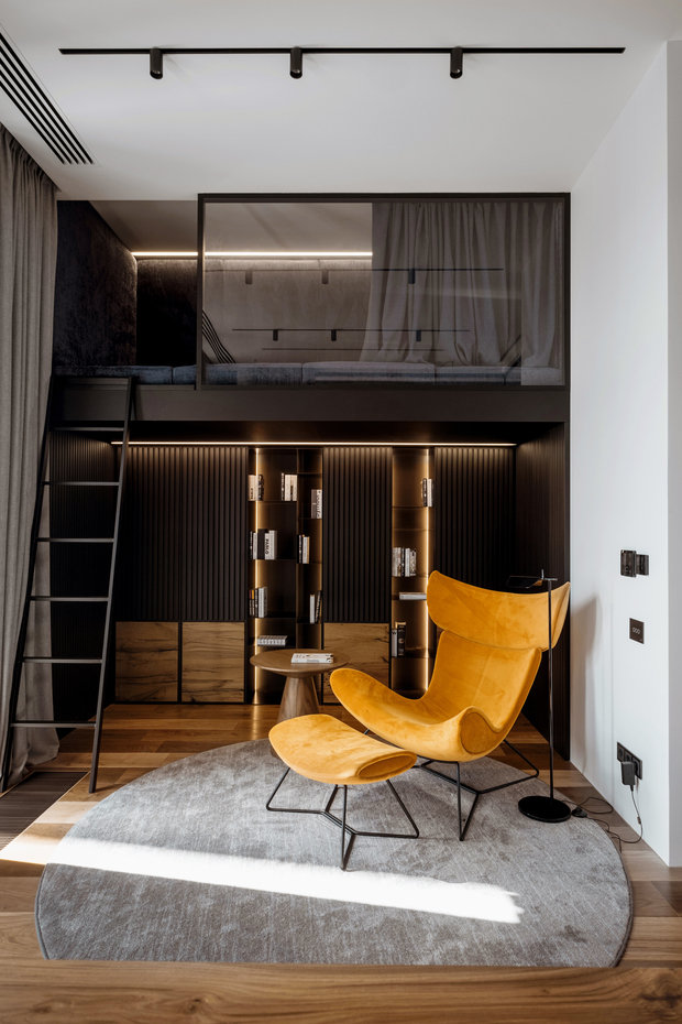 Фотография: Кабинет в стиле Лофт, Квартира, Проект недели, Москва, 3 комнаты, Более 90 метров – фото на INMYROOM