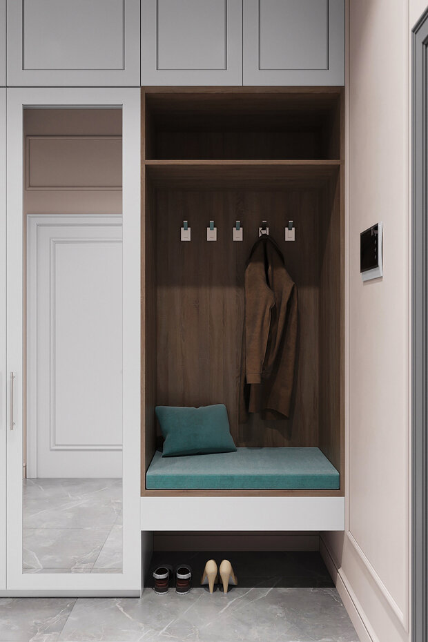 Фотография: Прихожая в стиле Классический, Современный, Дом, Проект недели, Дом и дача, 4 и больше, Более 90 метров, Нижегородская область, Ольга Матренина – фото на INMYROOM