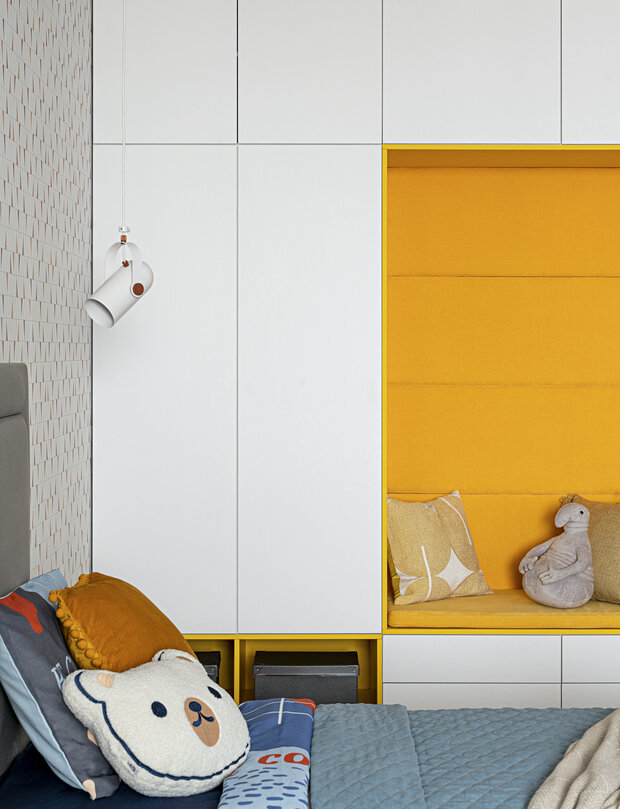 Фотография: Детская в стиле Современный, Минимализм, Квартира, Проект недели, Казань, 4 и больше, Более 90 метров, Averinastudio, Ксения Аверина – фото на INMYROOM