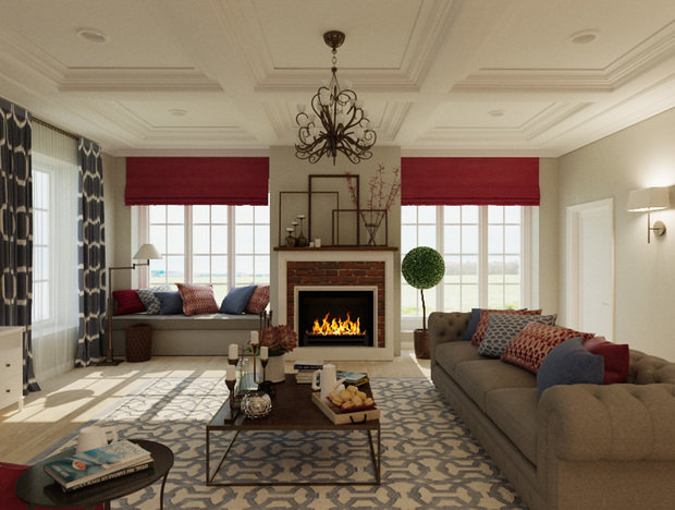 Фото из портфолио Цвет и орнамент – фотографии дизайна интерьеров на INMYROOM