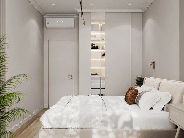 Фото из портфолио Дизайн интерьера квартиры в ЖК «Прайм Приморский» в стиле современной классики – фотографии дизайна интерьеров на INMYROOM