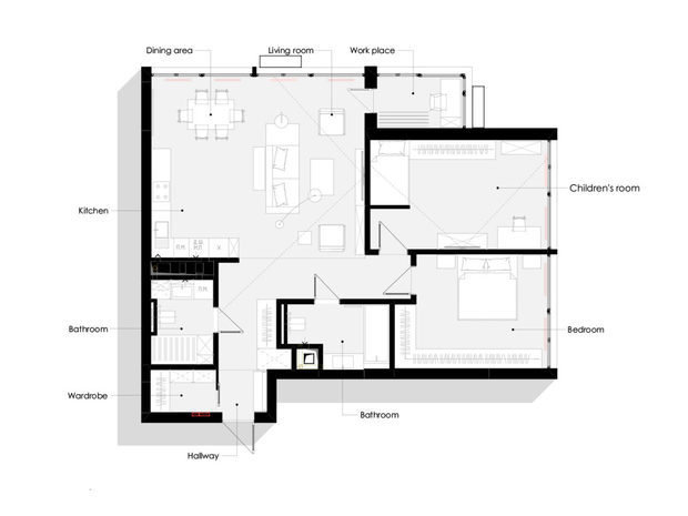 Фото из портфолио Hoffmann Apartment – фотографии дизайна интерьеров на INMYROOM