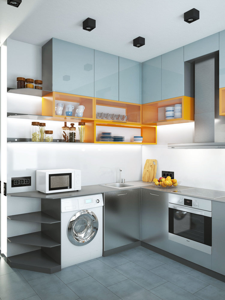 Фотография: Кухня и столовая в стиле Современный, Малогабаритная квартира, Квартира, Студия, Минимализм, Проект недели, Киев, Монолитный дом, до 40 метров, We Create Studio – фото на INMYROOM Фотография: Кухня и столовая в стиле Современный, Малогабаритная квартира, Квартира, Студия, Минимализм, Проект недели, Киев, Монолитный дом, до 40 метров, We Create Studio – фото на INMYROOM