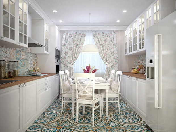 Фото из портфолио Квартира с кухней в стиле прованс – фотографии дизайна интерьеров на INMYROOM
