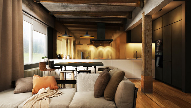 Фото из портфолио Industrial style – фотографии дизайна интерьеров на INMYROOM