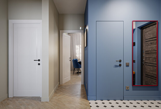 Фотография: Прихожая в стиле Современный, Скандинавский, Квартира, Проект дня, Санкт-Петербург, 2 комнаты, 60-90 метров, Анна Иноземцева – фото на INMYROOM