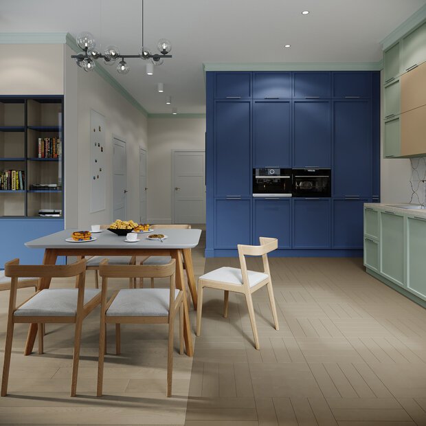 Фото из портфолио ЖК Фестиваль парк 101 кв м – фотографии дизайна интерьеров на INMYROOM