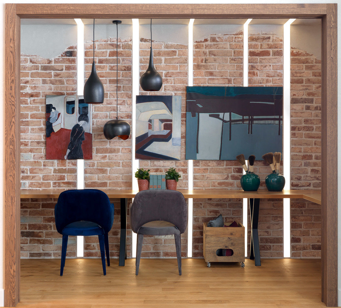 Фотография: Кабинет в стиле Эклектика, Дом, Проект недели, Дом и дача, Московская область, Кирпичный дом, Дарья Василькова, 4 и больше, Более 90 метров, Art Group – фото на INMYROOM