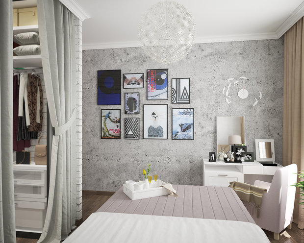 Фото из портфолио Женский лофт – фотографии дизайна интерьеров на INMYROOM