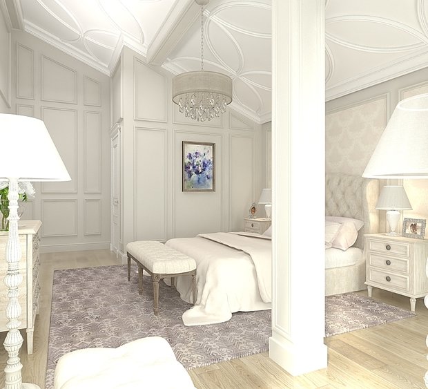 Фото из портфолио Загородный дом оформленный в стиле современной классики – фотографии дизайна интерьеров на INMYROOM