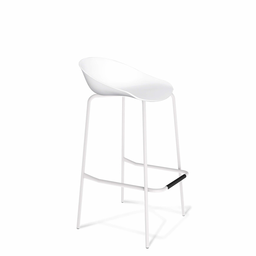 Стул барный Marco белого цвета
