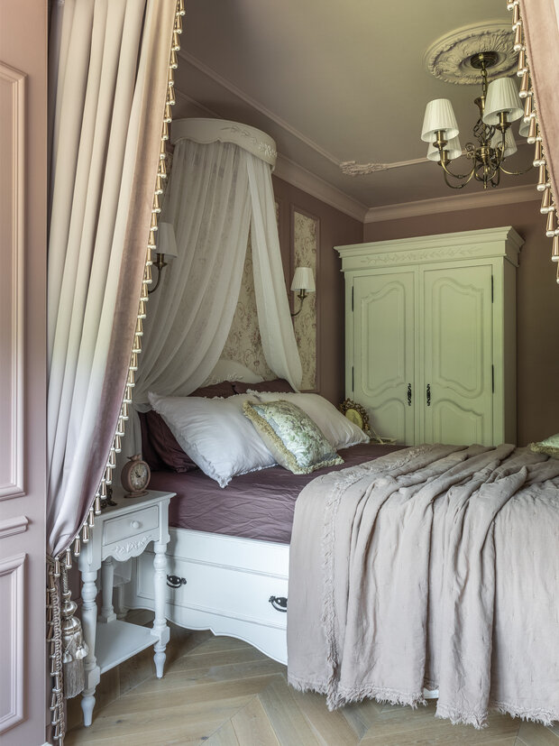 Фотография: Спальня в стиле Прованс и Кантри, Квартира, Проект дня, Кирпичный дом, 2 комнаты, 40-60 метров, Башкортостан, Лариса Байракова – фото на INMYROOM