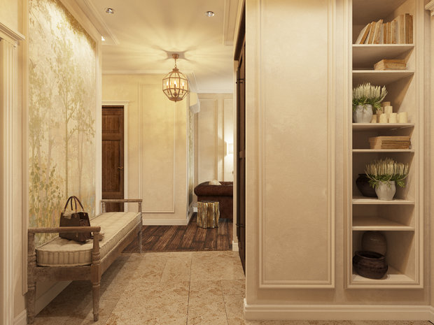 Фото из портфолио дизайн-проект квартиры в винтажном колониальном стиле в г. Москва – фотографии дизайна интерьеров на INMYROOM