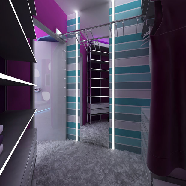 Фотография: Гардеробная в стиле Современный, Хай-тек, Дом, Минимализм, Проект недели – фото на INMYROOM