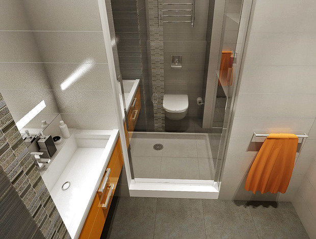 Фото из портфолио Проект однокомнатной квартиры.  – фотографии дизайна интерьеров на INMYROOM