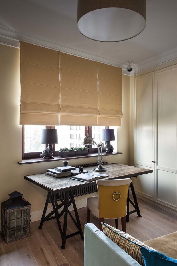 Фотография: Кабинет в стиле Прованс и Кантри, Современный, Квартира, Проект недели, Москва, новостройка, Дарья Широкова, Инга Аршба – фото на INMYROOM