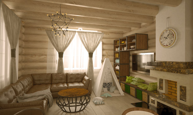 Фото из портфолио Дом из бруса, пос. Заозерье – фотографии дизайна интерьеров на INMYROOM