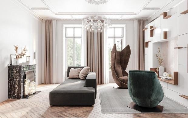 Фото из портфолио Особняк во Франции – фотографии дизайна интерьеров на INMYROOM