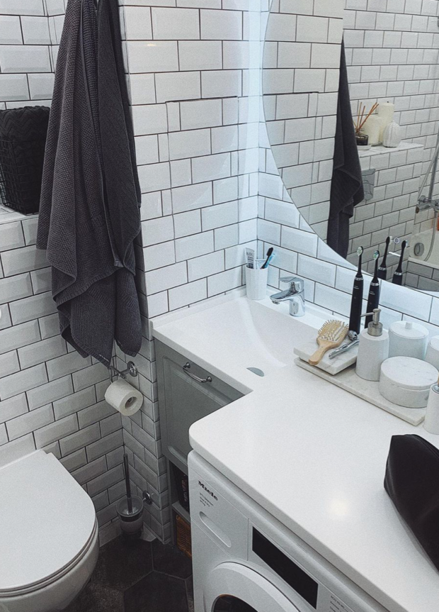 Фотография: Ванная в стиле Скандинавский, Ремонт на практике – фото на INMYROOM