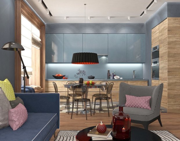 Фотография: Кухня и столовая в стиле Эклектика, Гостиная, Советы – фото на INMYROOM